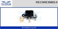 RECOFICIAL SRE356030 - Regulador del alternador