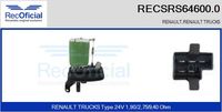 RECOFICIAL SRS646000 - Resitencia, ventilador habitáculo