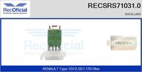 RECOFICIAL SRS710310 - Resitencia, ventilador habitáculo