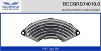 RECOFICIAL SRS740190 - Resitencia, ventilador habitáculo