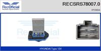 RECOFICIAL SRS780070 - Número de enchufes de contacto: 4<br>Número de fabricación: ERD-HY-503<br>