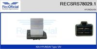 RECOFICIAL SRS780291 - Tensión [V]: 12<br>Regulador: con regulador para todo el rango de revoluciones<br>Versión: .1<br>para fabricante volante: HYUNDAI<br>para fabricante volante: KIA<br>