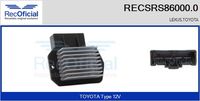 RECOFICIAL SRS860000 - Resitencia, ventilador habitáculo