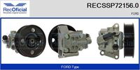 RECOFICIAL SSP721560 - Número de fabricación: SPW-FR-034<br>Tipo de servicio: hidráulico<br>Sentido de giro: Sentido de giro a la derecha (horario)<br>Poleas: con polea<br>Tipo de bomba: Bomba de celdas de aletas<br>Tipo de válvula: Válvula de limitación de presión<br>