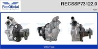 RECOFICIAL SSP731220 - N.º de chasis (VIN) desde: 8T8027001<br>Tipo de servicio: hidráulico<br>Vehículo con dirección a la izquierda / derecha: para dirección izquierda/derecha<br>Equipamiento de vehículo: para vehículos con dirección servotronic<br>Poleas: sin polea<br>para fabricante dirección: ZF<br>