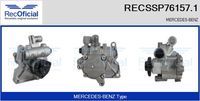 RECOFICIAL SSP761571 - Tipo de servicio: hidráulico<br>Vehículo con dirección a la izquierda / derecha: para dirección izquierda/derecha<br>Versión: .0<br>para fabricante volante: MERCEDES-BENZ<br>