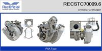 RECOFICIAL STC700096 - Tipo de servicio: neumático<br>Tipo de sobrealimentación: Turbocompresor de gases de escape<br>Tipo de refrigeración: refrigerado con aceite<br>Artículo complementario/Información complementaria: sin válvula de descarga eléctrica<br>Artículo complementario/Información complementaria: con juntas<br>