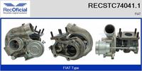 RECOFICIAL STC740411 - Tipo de sobrealimentación: Turbocompresor de gases de escape<br>Vehículo con dirección a la izquierda / derecha: para dirección izquierda/derecha<br>Versión: .6<br>para fabricante volante: FIAT<br>