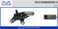 RECOFICIAL SWM483060 - Motor del limpiaparabrisas