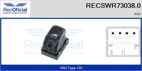 RECOFICIAL SWR730380 - Interruptor, elevalunas