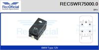 RECOFICIAL SWR750000 - Interruptor, elevalunas