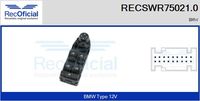 RECOFICIAL SWR750210 - Tensión [V]: 12<br>Lado de montaje: Lado de pasajero<br>Número de nudos: 1<br>Vehículo con dirección a la izquierda / derecha: para dirección izquierda/derecha<br>Versión: .0<br>para fabricante volante: BMW<br>Número de pines: 3<br>