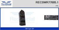 RECOFICIAL SWR770051 - Interruptor, elevalunas