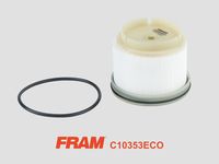 FRAM C10353ECO - Tipo de filtro: Cartucho filtrante<br>Altura [mm]: 77<br>Diámetro exterior [mm]: 82,5<br>Peso [kg]: 0,12<br>Artículo complementario / información complementaria 2: con junta tórica<br>