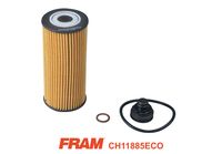 FRAM CH11885ECO - N.º de chasis (VIN): ***YT9***********<br>Tipo de filtro: Cartucho filtrante<br>Altura [mm]: 125<br>Diámetro interior [mm]: 22<br>Diámetro exterior [mm]: 53<br>Peso [kg]: 0,05<br>Artículo complementario/Información complementaria: con juntas<br>