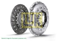 Schaeffler LuK 621304309 - nº de motor hasta: 20KC2904<br>Clase de caja de cambios: Caja de cambios manual<br>Diámetro [mm]: 210<br>Artículo complementario/Información complementaria: con desembrague central<br>SVHC: No existen sustancias SVHC<br>