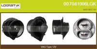 FLAMAR VHF810037VW - Equipamiento de vehículo: para vehículos con climatizador<br>Tensión [V]: 12<br>Restricción de fabricante: MAHLE<br>Vehículo con dirección a la izquierda / derecha: para vehic. dirección izquierda<br>Versión: HQ<br>Fabricante: AUDI<br>Fabricante: VW<br>