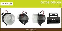 FLAMAR VHF230037VW - Equipamiento de vehículo: para vehículos con climatizador automático<br>Tensión [V]: 12<br>Restricción de fabricante: MAHLE<br>Vehículo con dirección a la izquierda / derecha: para vehic. dirección izquierda<br>Versión: HQ<br>Fabricante: AUDI<br>