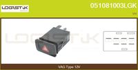 FLAMAR IEF410037HQ - Código de motor: AKL<br>Código de motor: AEH<br>Equipamiento de vehículo: para vehículos si enganche de remolque<br>Número de conexiones: 7<br>Color: negro<br>Tipo de accionamiento: Accionamiento por tecla<br>Lado de montaje: Tablero de instrumentos<br>Peso [kg]: 0,04<br>Artículo complementario/Información complementaria: con relé<br>