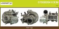 FLAMAR TCF120047KW - Restricción de fabricante: BORGWARNER<br>Tipo de sobrealimentación: Turbocompresor de gases de escape<br>Vehículo con dirección a la izquierda / derecha: para dirección izquierda/derecha<br>Versión: HQ<br>Fabricante: FIAT<br>Especificación del turbocompresor: K03<br>