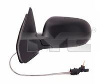 TYC 3370014 - Lado de montaje: derecha<br>Retrovisor exterior/interiror: Ajuste por cable<br>Retrovisor exterior/interiror: convexo<br>Superficie: imprimado<br>Retrovisor exterior/interiror: caja pequeña de espejo<br>Tipo de registro: Verificación ECE<br>