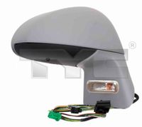 TYC 3050121 - Lado de montaje: izquierda<br>Función de las luces: con luz intermitente<br>Tipo de registro: Verificación ECE<br>Superficie: imprimado<br>Retrovisor exterior/interiror: para ajuste elect. espejo<br>Retrovisor exterior/interiror: tintado en azul<br>Retrovisor exterior/interiror: convexo<br>Retrovisor exterior/interiror: calefactable<br>