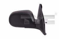 TYC 3360004 - Lado de montaje: derecha<br>Color: negro<br>Tipo de registro: Verificación ECE<br>Retrovisor exterior/interiror: Ajuste por cable<br>Retrovisor exterior/interiror: convexo<br>