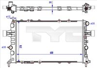 NRF 53898A - Radiador, refrigeración del motor