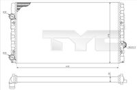 NRF 50454 - Radiador, refrigeración del motor