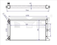 NRF 519523 - Radiador, refrigeración del motor