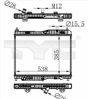 NRF 550068 - Radiador, refrigeración del motor