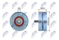 KAMOKA R0037 - Brazo tensor, correa poli V