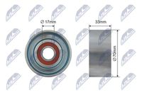 NTY RNK-NS-026 - Unidades accionadas: Bomba de la dirección asistida<br>Diámetro exterior [mm]: 79<br>Diámetro interior [mm]: 12<br>Ancho [mm]: 19<br>