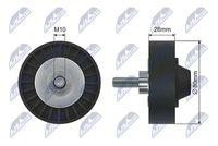 NTY RRK-JG-000 - Polea inversión/guía, correa poli V