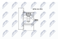 NTY NPW-AU-001 - Juego de articulación, árbol de transmisión