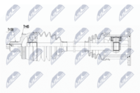 GSP 203310 - Lado de montaje: Eje delantero, derecha<br>Clase de caja de cambios: Caja de cambios manual, 6 marchas<br>Longitud [mm]: 613<br>Dentado exterior, lado de rueda: 38<br>Número de dientes, anillo ABS: 45<br>Diámetro 2 [mm]: 124<br>