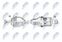 NTY NPW-BM-026 - Lado de montaje: Eje delantero, izquierda<br>Longitud [mm]: 550<br>Dentado exterior, lado de rueda: 31<br>Dentado exterior, lado de diferencial: 27<br>