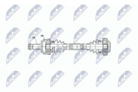 NTY NPW-BM-035 - Lado de montaje: Eje trasero, derecha<br>Número de dientes: 48<br>Longitud [mm]: 664<br>Dentado exterior, lado de rueda: 27<br>Diámetro de anillo ABS [mm]: 83<br>