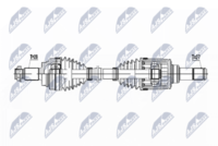 NTY NPW-BM-053 - Lado de montaje: Eje trasero, derecha<br>Longitud [mm]: 795<br>Número de fabricación: NPW-BM-048<br>Dentado exterior, lado de diferencial: 27<br>Dentado exterior, lado de rueda: 28<br>