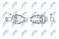 NTY NPW-BM-054 - Lado de montaje: Eje trasero izquierda<br>Clase de caja de cambios: Transmisión automática<br>Longitud [mm]: 748<br>Dentado exterior, lado de rueda: 28<br>Dentado exterior, lado de diferencial: 27<br>Clase de caja de cambios: Caja de cambios manual<br>Clase de caja de cambios: Caja automática, 8 marchas<br>Número de fabricación: NPW-BM-053<br>