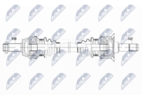 NTY NPW-BM-101 - Lado de montaje: Eje delantero, derecha<br>Longitud [mm]: 863<br>Lado de montaje: Eje delantero<br>Número de fabricación: NPW-BM-030<br>Dentado exterior, lado de diferencial: 27<br>Dentado exterior, lado de rueda: 37<br>