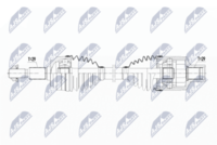 NTY NPW-CH-066 - Clase de caja de cambios: Automática, 5 vel.<br>Lado de montaje: Eje delantero, derecha<br>Longitud [mm]: 607<br>Peso [kg]: 8,33<br>Dentado exterior, lado de rueda: 29<br>Dentado exterior, lado de diferencial: 29<br>