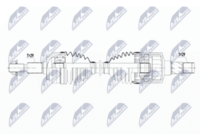 NTY NPW-CH-068 - Lado de montaje: Eje delantero, derecha<br>Longitud [mm]: 608<br>Dentado exterior, lado de rueda: 29<br>Dentado exterior, lado de diferencial: 29<br>Número de fabricación: NPW-CH-066<br>