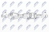 GSP 218410 - Clase de caja de cambios: Automático, 6 vel.<br>Lado de montaje: Eje delantero, derecha<br>Longitud [mm]: 967<br>Dentado exterior, lado de rueda: 27<br>Dentado exterior, lado de diferencial: 28<br>