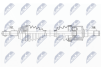 GSP 218420 - Lado de montaje: Eje delantero, derecha<br>Clase de caja de cambios: Caja de cambios manual<br>Longitud [mm]: 981<br>Dentado exterior, lado de rueda: 27<br>Dentado exterior, lado de diferencial: 26<br>