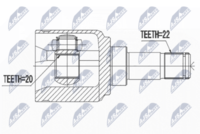 GSP 817026 - Lado de montaje: Eje delantero, izquierda<br>Lado de montaje: Eje delantero, derecha<br>Lado de montaje: lado de rueda<br>Clase de caja de cambios: Caja de cambios manual, 5 marchas<br>Longitud [mm]: 135<br>Medida de rosca: M24X1,5<br>Dentado exterior, lado de rueda: 25<br>Dentado interno, lado de rueda: 29<br>Diámetro de junta tórica [mm]: 51<br>Nº de información técnica: Groove Type Inner<br>