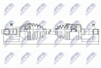 NTY NPW-PL-034 - Lado de montaje: Eje delantero<br>Clase de caja de cambios: Transmisión automática<br>Longitud [mm]: 618<br>Dentado exterior, lado de rueda: 30<br>Dentado exterior, lado de diferencial: 27<br>Lado de montaje: Eje delantero, derecha<br>Número de fabricación: NPW-PL-033<br>