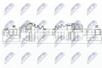 NTY NPW-PL-043 - Lado de montaje: Eje delantero, izquierda<br>Lado de montaje: Eje delantero, derecha<br>Clase de caja de cambios: Caja de cambios manual<br>Longitud [mm]: 600<br>Dentado exterior, lado de rueda: 30<br>Dentado exterior, lado de diferencial: 27<br>