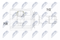 Metalcaucho 12086 - Restricción de fabricante: DELPHI<br>Lado de montaje: lado de rueda<br>Dentado exterior, lado de rueda: 22<br>Dentado interno, lado de rueda: 27<br>Diámetro de junta tórica [mm]: 51<br>Tipo de articulación: Junta homocinética a bolas<br>Árbol de impulsión: sin anillo ABS<br>Longitud [mm]: 133,5<br>Diámetro exterior [mm]: 75,4<br>Superficie: recubrimiento de polvo<br>