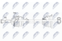 NTY NPW-RE-014 - Lado de montaje: Eje delantero<br>Lado de montaje: Eje delantero, izquierda<br>Clase de caja de cambios: Caja de cambios manual, 5 marchas<br>Clase de caja de cambios: Caja de cambios manual<br>Número de fabricación: NPW-RE-013<br>